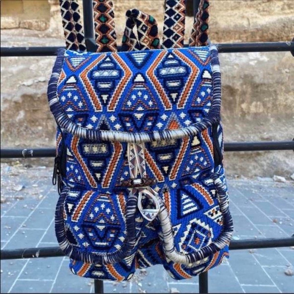 New Boho Hippie Aztec South western style HandmadeTurkish  Kilim backpack